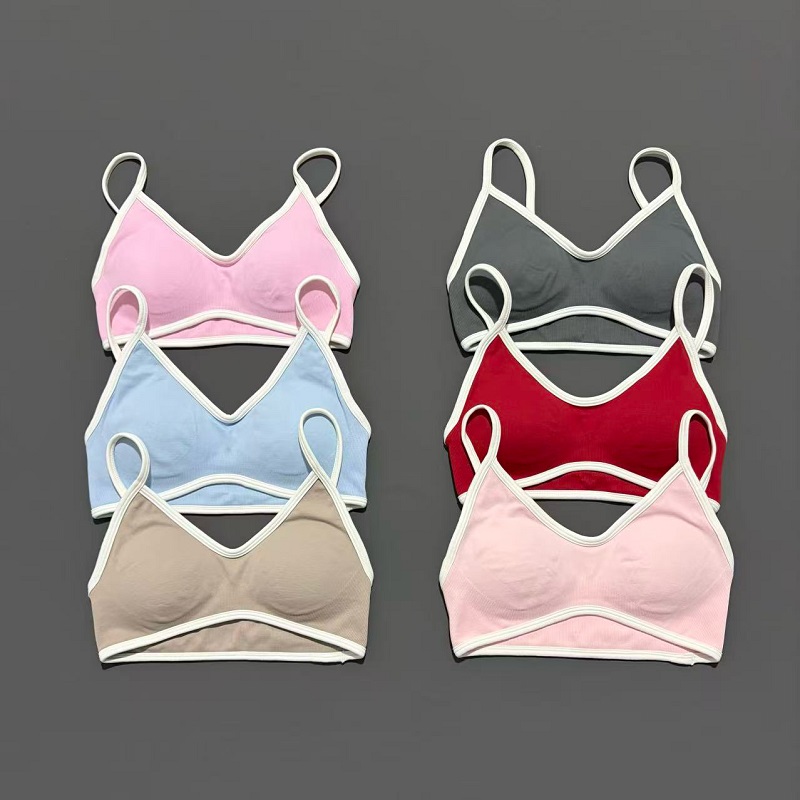 Push Up Bra Padded - Women Sports Bra Adjustable High Support