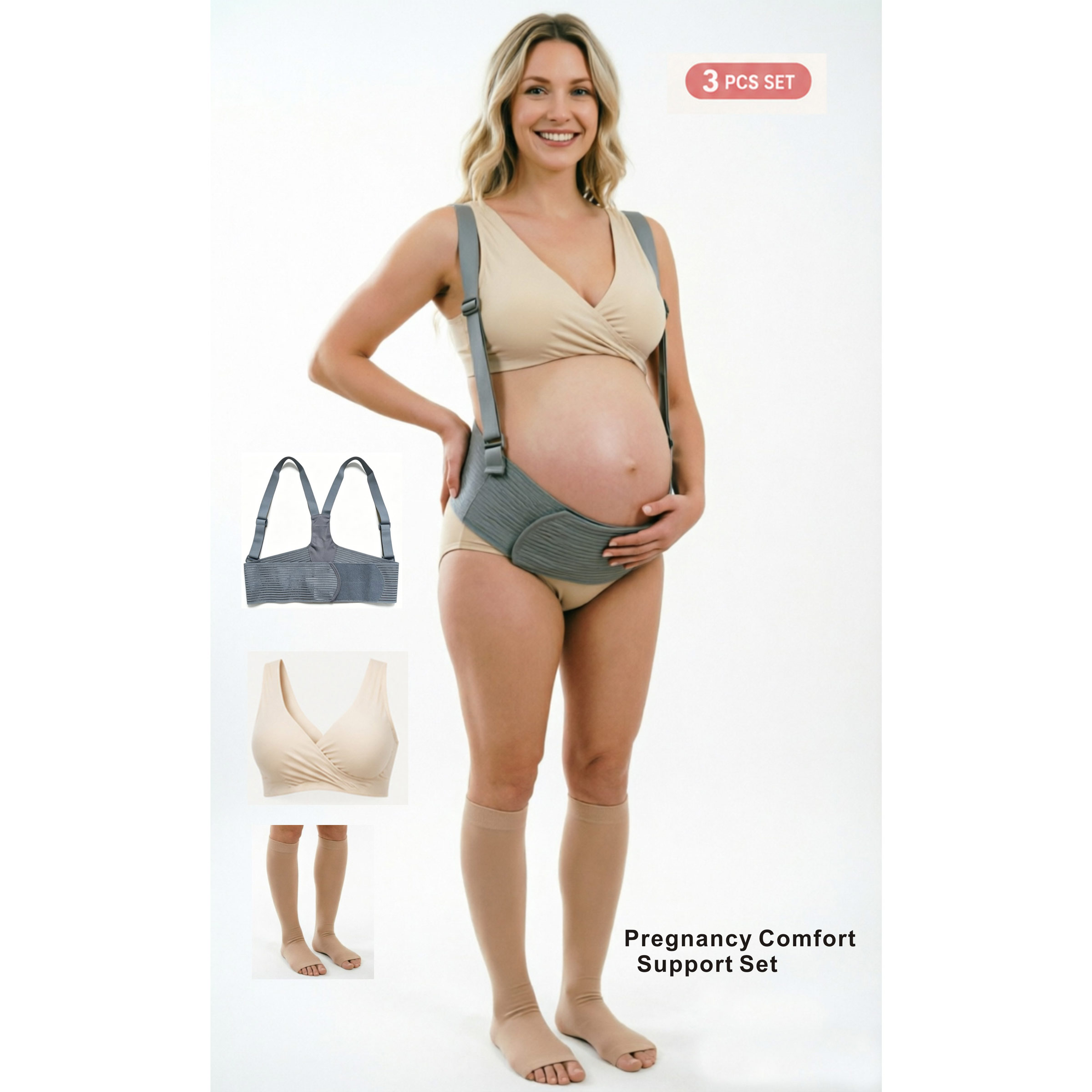 3‑in‑1 Maternity Essential Set - Nursing Bra Sleep 评论和价格