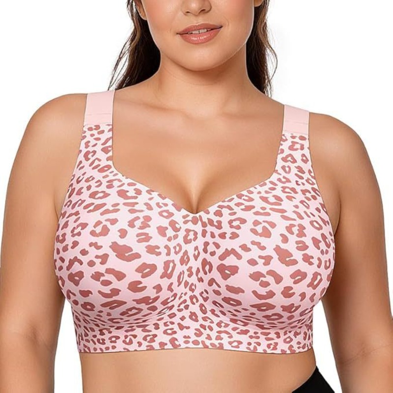 Leopard Jelly Bras No Underwir - Push Up Bra Padded 评论和价格