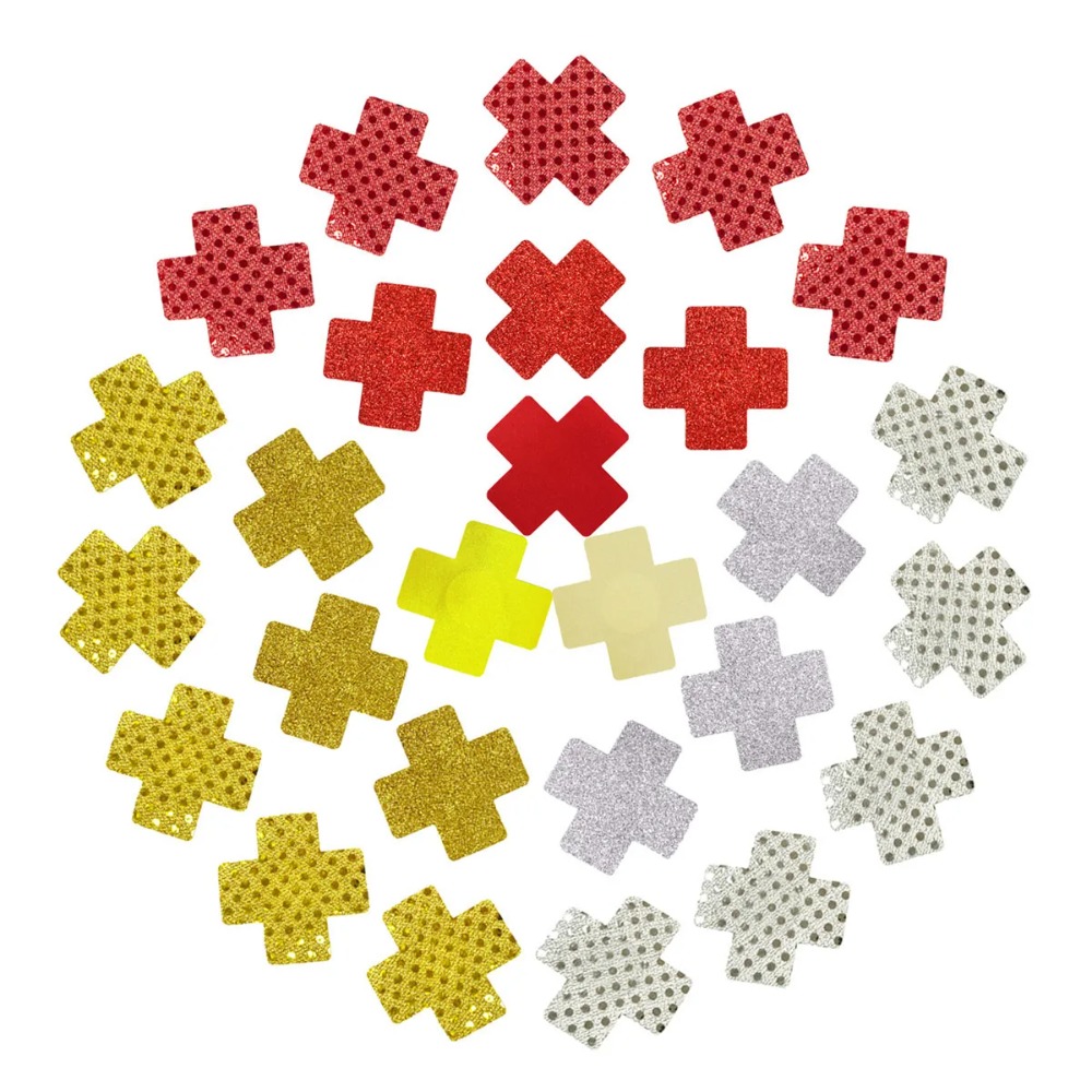 Red Cross Design Nipple Covers - Nipple Cover Pasties 评论和价格