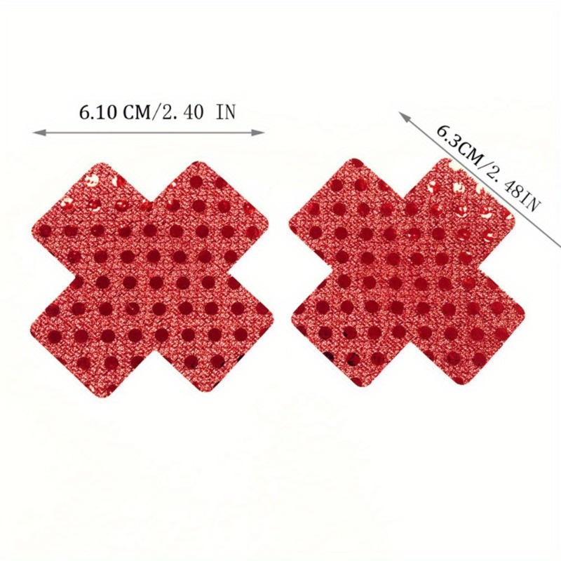 Red Cross Design Nipple Covers - Nipple Cover Pasties 评论和价格